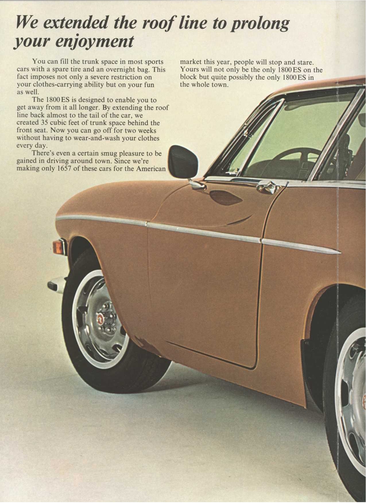 1971 Volvo P1800ES Brochure Page 7